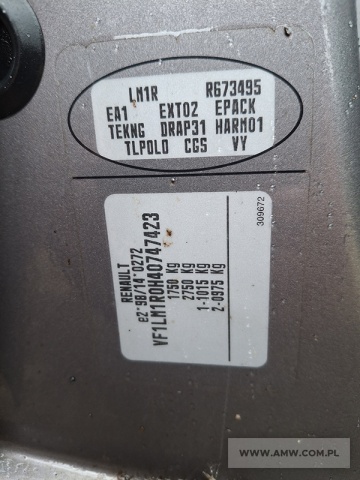 Samochód osobowy RENAULT MEGANE 1,6 